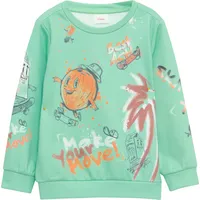 S.Oliver - Weiches Sweatshirt mit Baumwollanteil, Tuerkis, 104