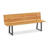 Niehoff Nova Bank Aluminium Anthrazit/Teak - Teak recycelt