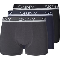 Skiny Skiny, Herren, Unterhosen, Boxershort Casual Figurbetont, Grau, S