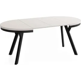 WFL GROUP Runder Esstisch 100 x 77 x 100 cm beige