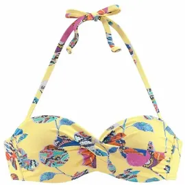 SUNSEEKER Bügel-Bandeau-Bikini-Top Damen Gelb/Mehrfarbig 42 Cup E