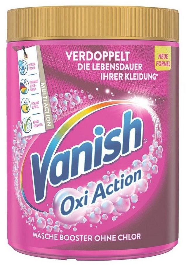 VANISH Oxi Action Pulver Pink 880g Fleckentferner (ohne Chlor)