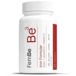 Eisentabletten: Eisen & Vitamin C Kapseln - Be3 Iron Formular
