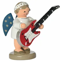 KWO Kunstgewerbe Werkstätten Dekofigur Engel mit Gitarre (5cm) von KWO