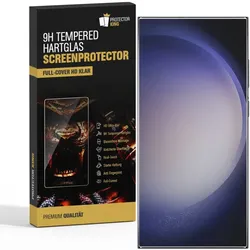 1x 3D A++9H Panzerhartglas für Samsung Galaxy S24 Ultra FULL COVER 3D KLAR Displayschutz Schutzglas Schuzfolie ECHTES TEMPERED Panzerglas Panzerfolie