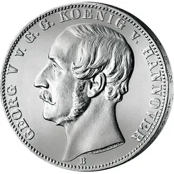 Silbermünze Georg V. 1865