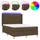 vidaXL Boxspringbett 140 x 200 cm Dunkelbraun
