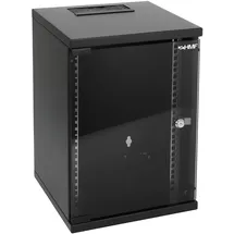 HMF 63409-02 Serverschrank Netzwerkschrank 9HE Wandgehäuse 10 Zoll, Rack Schwarz