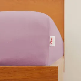 s.Oliver Spannbettlaken Jersey 180 x 200 - 200 x 200 cm rosa