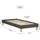 Homestyle4u Polsterbett 90 x 200 cm Grau