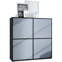 Vladon Highboard, Pastellblau, 104x105.5x35.5 cm, Wohnzimmer, Kommoden & Sideboards,