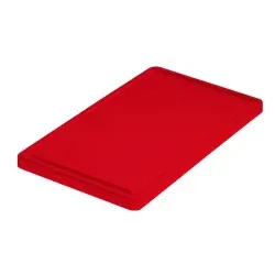 Haug Schneidebrett klein, 50 x 30 cm , Polyethylen, antibakteriell, Farbe: rot