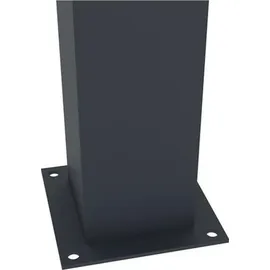 casanoov Sichtschutzzaun 190 x 170 cm Grau/Aluminium