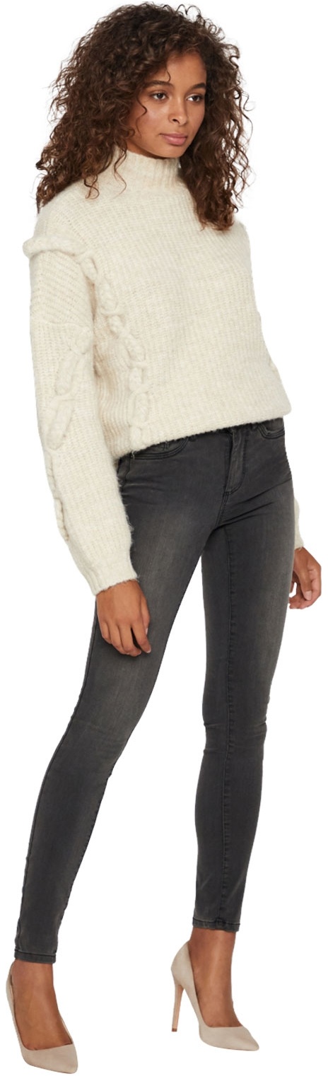Vero Moda Skinny fit Jeans Tanya in dunklem Dark Grey-L-L32