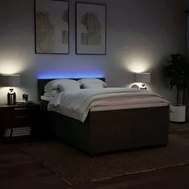 vidaXL Boxspringbett 140 x 200 cm Hellgrau