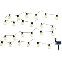 expo-bˆrse Solar Lichterkette 24 LED Gl ̧hbirnen warmweifl 6,60 m L‰nge Party Girlande