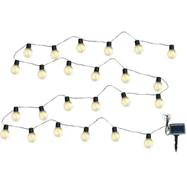 expo-bˆrse Solar Lichterkette 24 LED Gl ̧hbirnen warmweifl 6,60 m L‰nge Party Girlande