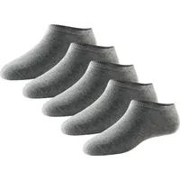 SCHIESSER Damen 5 Pack Sneakersocken Strümpfe Füßlinge - Stay Fresh Socken, Silbergrau-mel._179825, 35-38