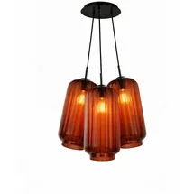 s.luce Velo Cluster 3-flg. 18 cm Rund Braun/Schwarz