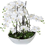 Creativ green Kunstorchidee »Phalaenopsisarrangement, 68cm weiss«, weiß