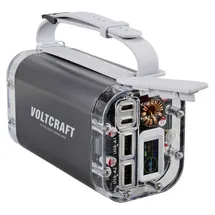 VOLTCRAFT VC-PB-100W-40000-IP67 Powerbank 40000 mAh USB PD LiPo USB-C®, USB-A (Host) Aluminium-Grau LED Taschenlampe, Outdoor,
