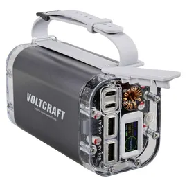 VOLTCRAFT VC-PB-100W-40000-IP67 Powerbank 40000 mAh USB PD LiPo USB-C®, USB-A (Host) Aluminium-Grau LED Taschenlampe, Outdoor,