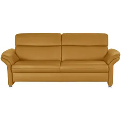 Kollektion Kraft Einzelsofa Leder Manon ¦ gelb ¦ Maße (cm): B: 228 H: 94 T: 92