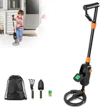 XMTECH Metalldetektor für Kinder,Leichter Metall Suchgeraet mit Pinpointer, Hochempfindlicher Junior Metalldetektor mit LCD und Sound,Geschenk für Kinder, Outdoor-Schatzsuche