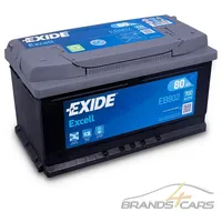 EXIDE AUTOBATTERIE 12V 80Ah STARTERBATTERIE 700A EB802 EXCELL