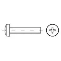 Industrial Quality Supplies Linsenschraube DIN 7985 PH M6 x 80 200 Stück