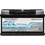 Electronicx Gel Batterie 12V 120Ah Gel Edition Solarbatterien Gel-Technologie 12V Akku Solar, Solarbatterie Bootsbatterie Wohnmobile, Wohnwagen 120 Ah Camping AGM