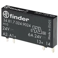 Finder Halbleiterrelais 34.81.7.005.9024 Schaltspannung (max.): 33 V/DC Sofortschaltend 1St.