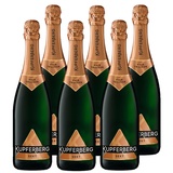 Kupferberg Gold Sekt Halbtrocken (6 x 0,75 l) fruchtig und delikate Sekt-Cuvée mit 11,0% vol., Aromen frischer Birnen und Äpfel, feinperlig, Sekttradition seit 150 Jahren