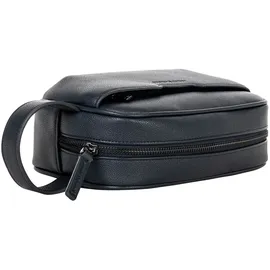 Armani Exchange Kulturbeutel in Blau - ALEX BEAUTY Waschtasche, Lederimitat, 15x22x7cm (HxBxT) One Size
