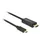 DeLock USB C Stecker auf HDMI Stecker DP Alt Mode 1 m Schwarz