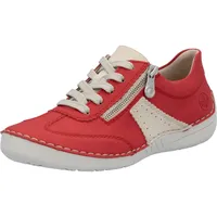 Rieker Damen 52521 Schnürschuhe, rot 41