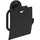 Villeroy & Boch V&B Toilettenpapierhalter Elements Tender 134x132x38mm, mit Deckel, matt black