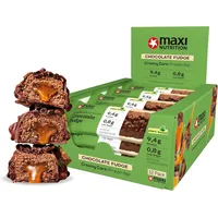 MaxiNutrition Vegan Creamy Core Bar Chocolate Fudge 12x45g - vegane Protein Riegel, 21% vegan Protein, 9,4g je Riegel, low Sugar (0,4 g), ohne Zuckerzusatz, ohne künstliche Aromen