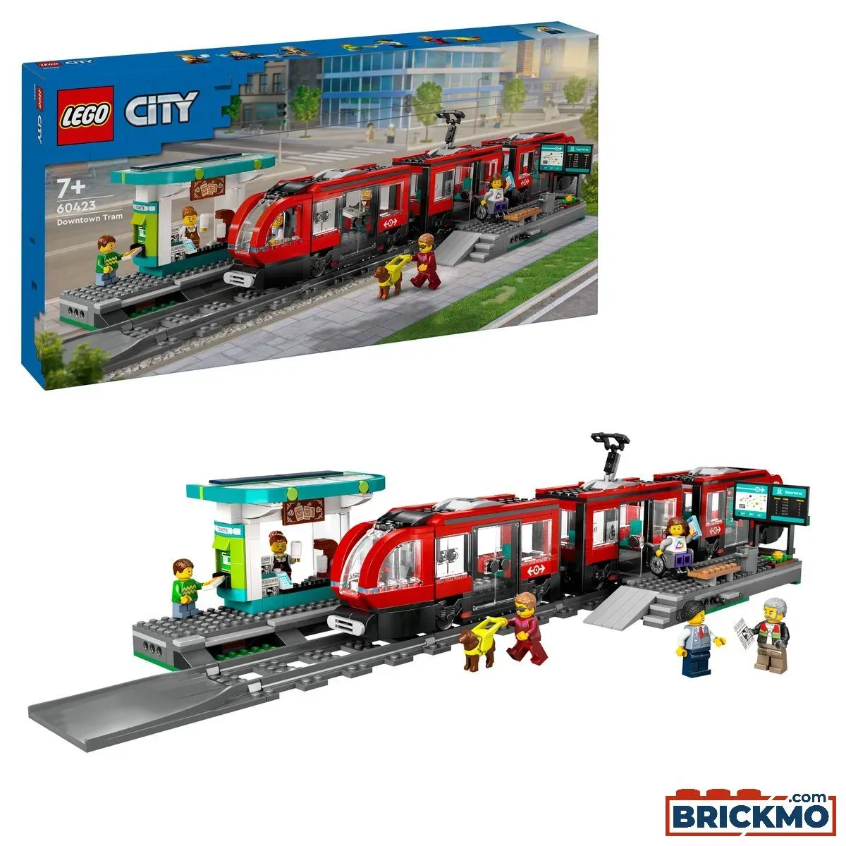 LEGO City 60423 Straßenbahn mit Haltestelle 60423