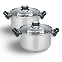 Buri Turin Topf-Set 2-tlg. 2 x Kochtopf 20 cm rund