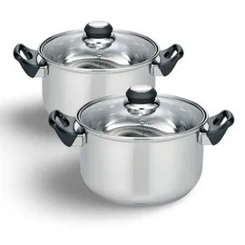 Buri Turin Topf-Set 2-tlg. 2 x Kochtopf 20 cm rund