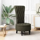 vidaXL Schlafsessel Thron Kunstwildleder 56,5 x 70 x 110 cm Grün mit Rollen