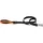 Ferplast ERGOFLUO Matic, Hundeleine Mittelgroße Hunde, Innovativer Karabiner mit Magnetmechanism, Ergonomisch Gepolsterter Griff, aus Nylon, 120 cm, Orange