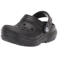 Crocs Classic Lined Clog K, Unisex Kinder, Clogs Black/Black, 37/38 EU