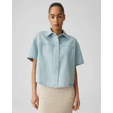 Opus Bluse Ferluna breath Blau S