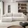 lookway Ecksofa Wind 02 Textil 4-Sitzer Beige