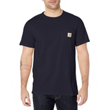 CARHARTT Herren, Force Relaxed Fit Midweight Pocket Arbeits-T-Shirt, Navy Gr. XL