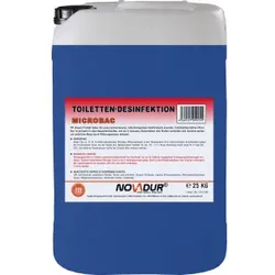NOVADUR Sanitärflüssigkeit für Campingtoilette, MicroBac, Kassetten-Toiletten MicroBac für die Verhinderung von unangenehmen Gerüchen, 25 kg Kanister