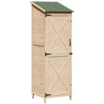 vidaXL Garten Shed Natur 59,5 x 56 x 176,5 cm Holzwerkstoff