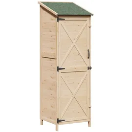 vidaXL Garten Shed Natur 59,5 x 56 x 176,5 cm Holzwerkstoff